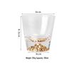 Japanischer Mount Fuji Glasbecher: Kreativer Becher mit Schneekappe für Tee, Milch, Whiskey oder Bier
