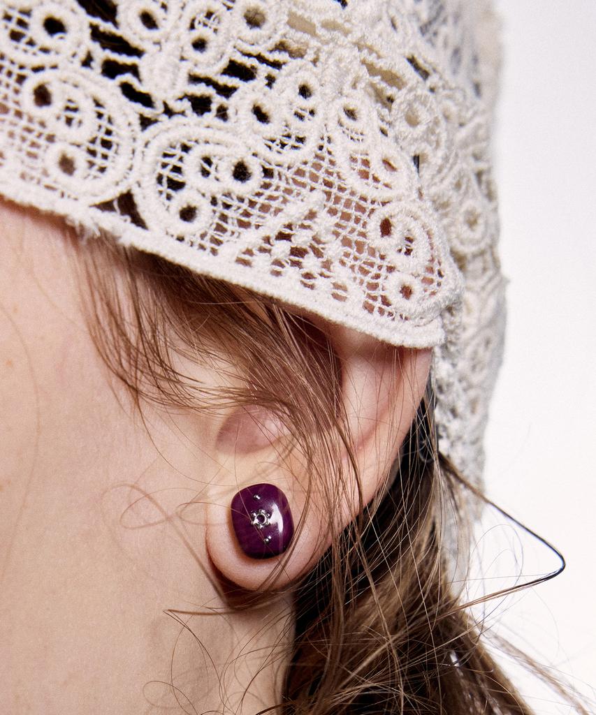 NFF Aegis Earrings-Purple