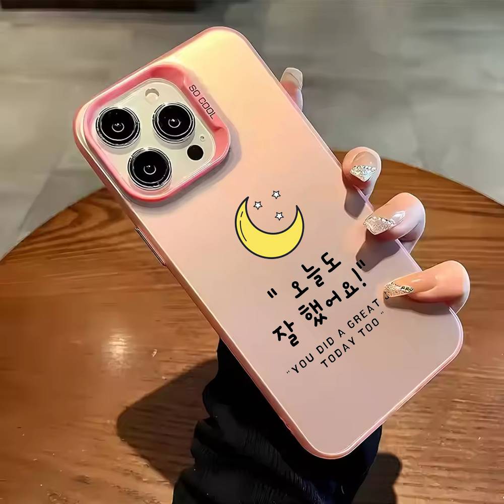 

Ins Корейский Простой Текст Чехол для Телефона для iPhone 17,16,15,14,13,12,11,Pro Max,Plus Конфетный Серебристый Чехол iPhone12PROMAX