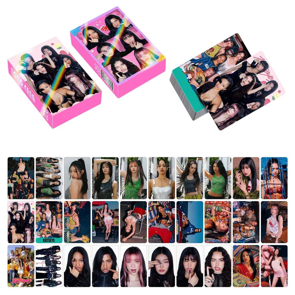 Set of 30 Double-sided LOMO Cards with Various Group and Individual Photographs Collectible Cards for Fans and Collectors