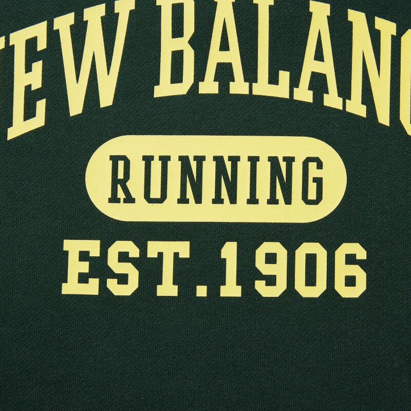 New Balance Sweatshirts Unisex Green Hooded Moderate Regular AMT31313-JUE