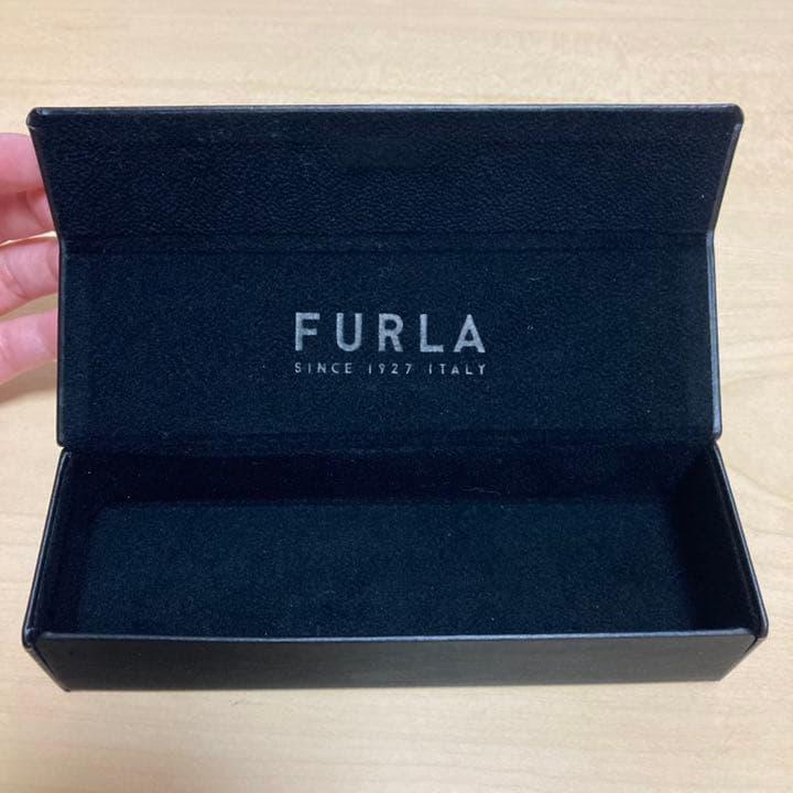 Used FURLA Glasses VFU422J Shiny Light Pink Glasses Furla