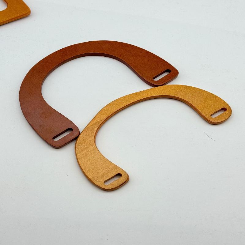 DIY Square Wooden Bag Handle Classic Handbag Purse Straps Replacement for Custom Tote Bag Making Crafts