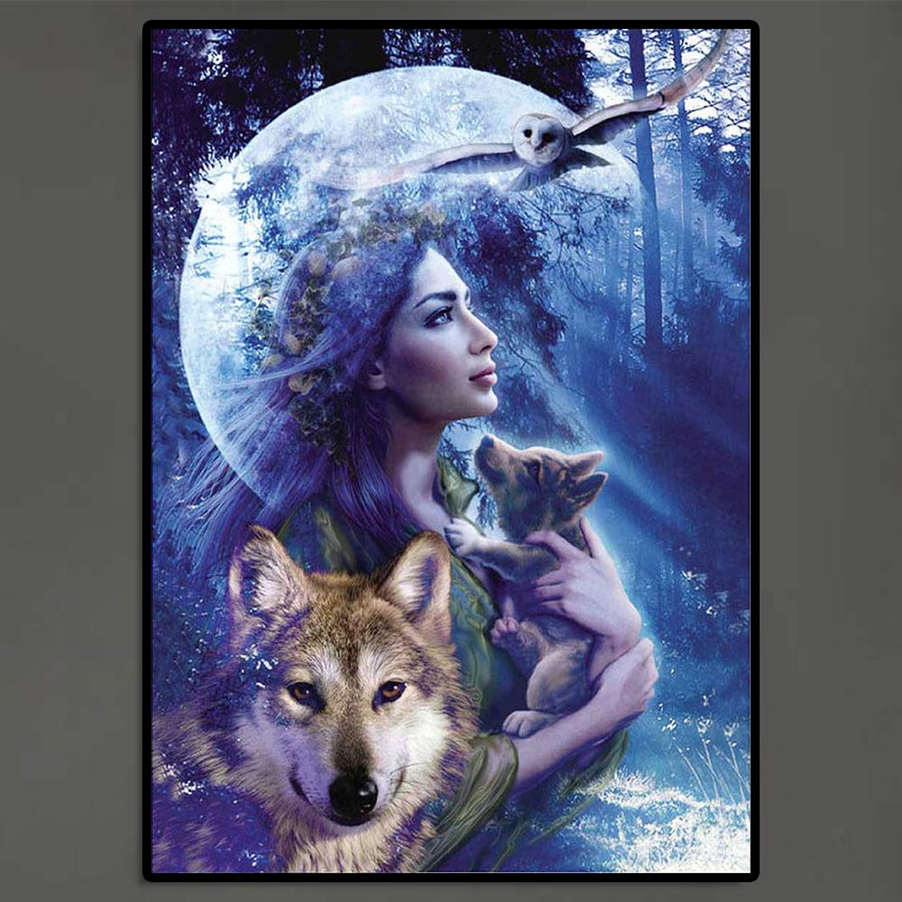 5D DIY Diamond Rhinestones Painting Kits Beauty Girl Diamond Rhinestones Paintings Diamond Embroidery Art Crafts for Adults Kids