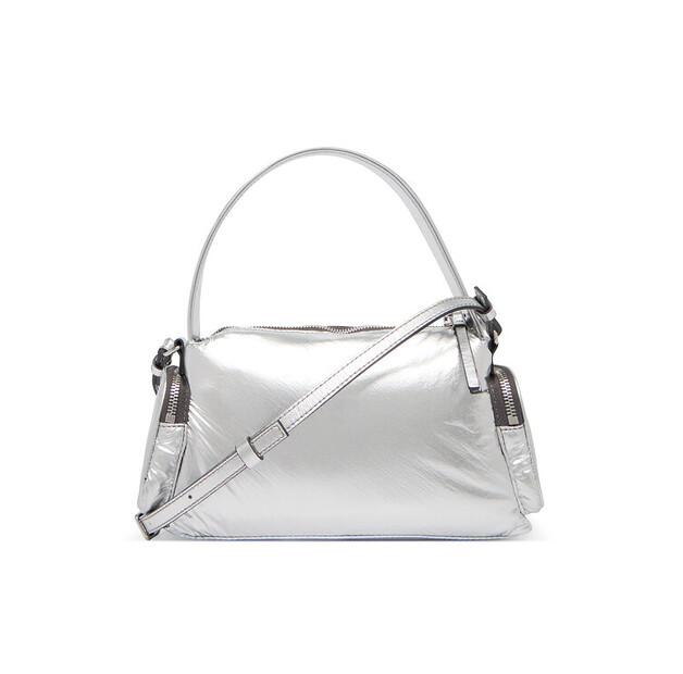 Calvin Klein Pocket Silver Nylon Small Bag