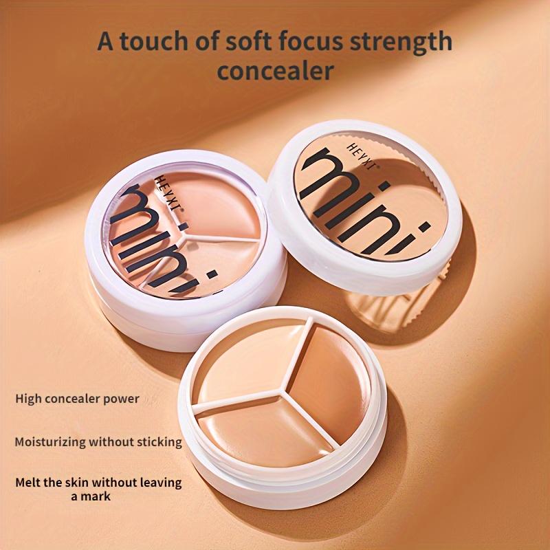 Mini paletă de corector 3-în-1 - Corticală fără cusur, cu aspect natural, cu acoperire medie și pastă de acoperire cu efecte multiple - Perfect pentru machiajul de zi cu zi