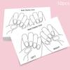 10 Sheets/Lot Nails Display Card Hand Feet False Nail Tips Packing Card Nail Art Storing Cardboard Manicure Showing Cards