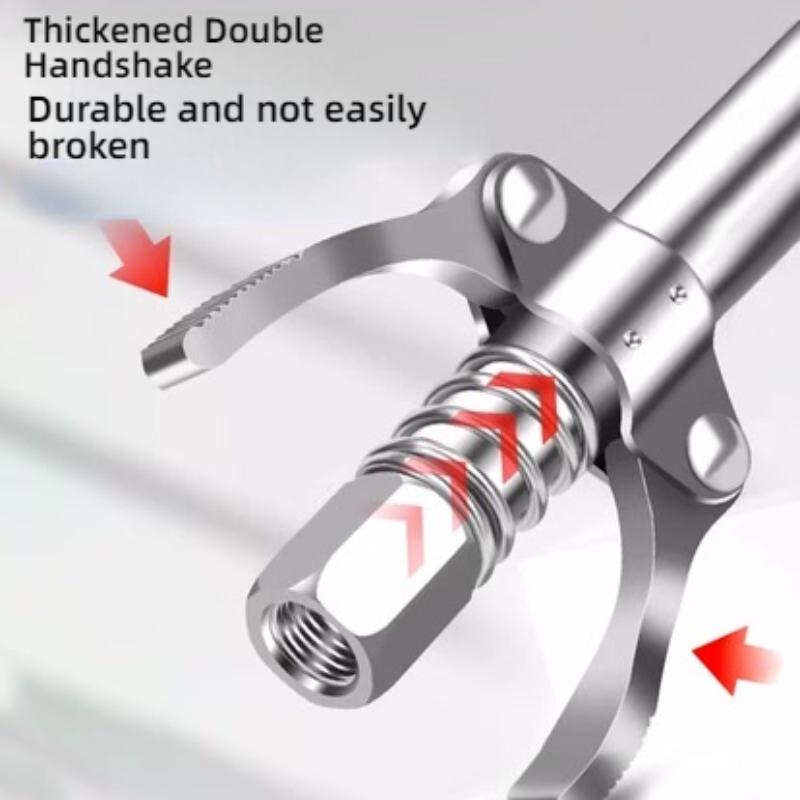 Butter Gun Mouth Lock Pliers Butter Nozzle Electric Pneumatic Manual Self-locking Oil Nozzle Gun Head Accessories Grease Gun
