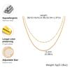 Stainless Steel Double Layer Stacking Necklace for Women Lip Chain and Olive Bead Chain Necklaces Elegant Jewelry Gift