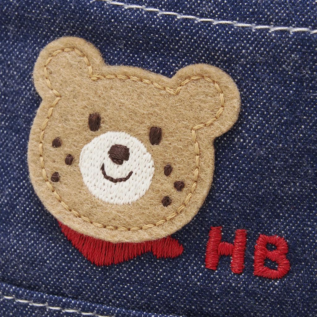 MIKIHOUSE HOT BISCUITS Navy for Boys and Size M Hat, Blue, Girls, (50-52cm), 73-9105-494