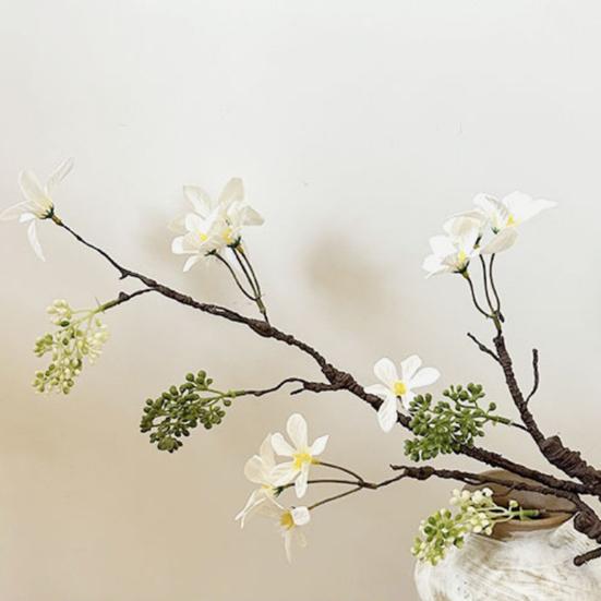 Rami di Albero Artificiale Flessibili da 31 Pollici, Rampicanti Finti Realistici, Ramoscelli con Fiori e Bacche per Vaso, Decorazione Fai-da-te per Casa, Ufficio, Matrimonio, Festa