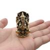 Mini statua vintage in ottone Ganesha tascabile India Thailandia elefante Dio figura scultura casa ufficio scrivania ornamento decorativo regalo