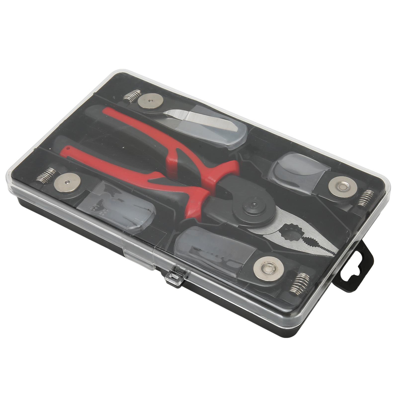 

Кусачки для проволоки, инструментальная сталь, 5 сменных головок, противоскользящая ручка из термопластичной резины, комбинированные плоскогубцы для кожи