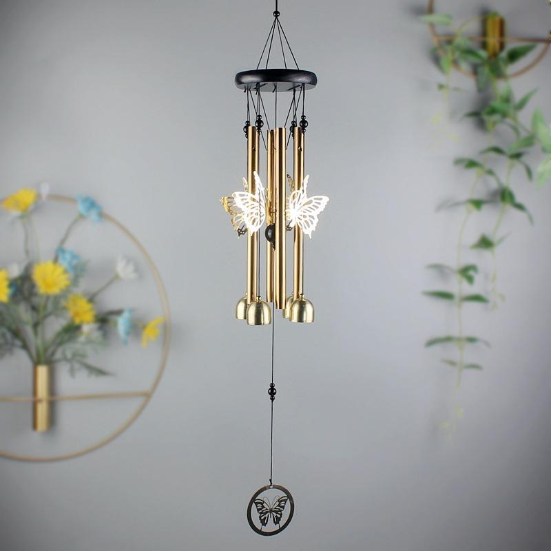 

Креативные животные, уличные металлические колокольчики ветра, для двора, сада, трубки, колокольчик, медный, антикварный, колокольчик ветра, настенный, домашний декор, деревянный ветер