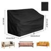 210D Oxford Garden Chair Cover Waterproof Furniture Protector Dustproof Bench/Stacking/Folding Chair Cover Patio Seat Rain Cover