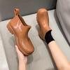 Long Chan Platform Ankle Rain Boots