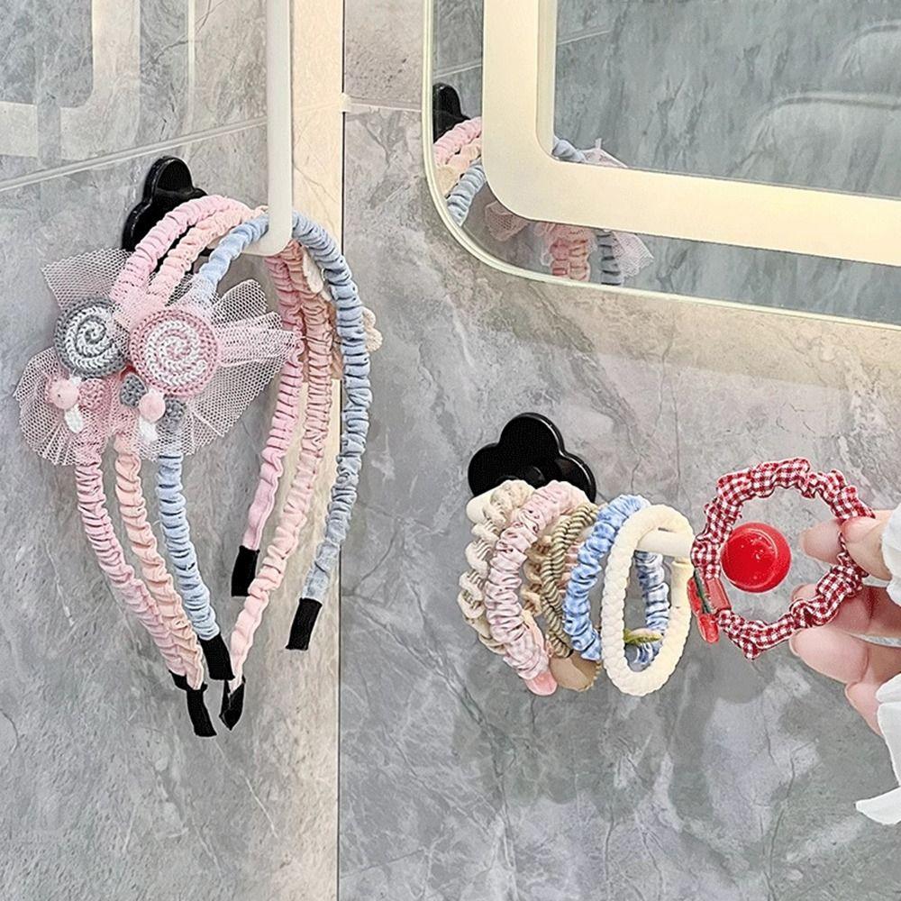 Wall Mounted Cloth Hanger Punch Free Kitchen Storage Rack New Hairband Storage Hook