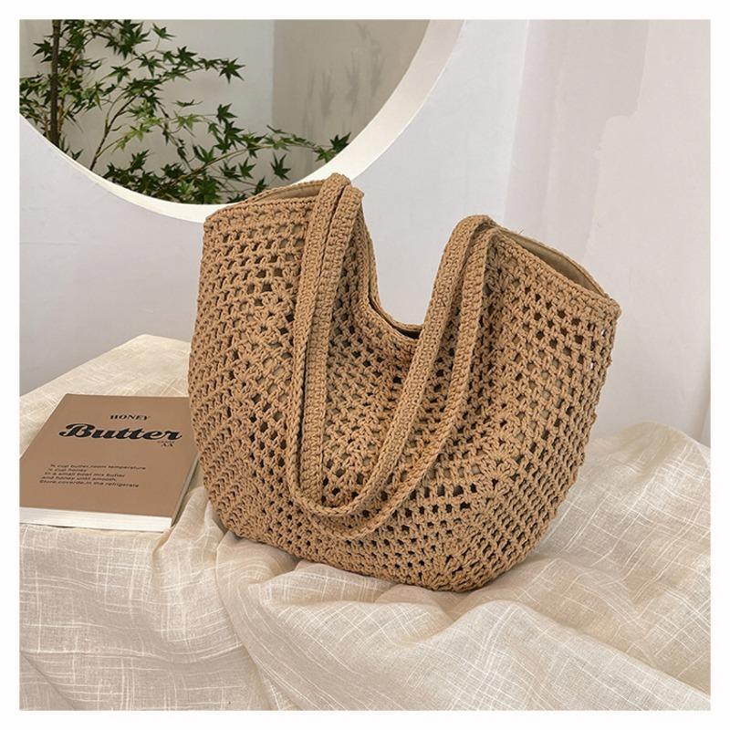 

Универсальная повседневная пляжная сумка через плечо большой вместимости для весенних и летних отпусков хаки