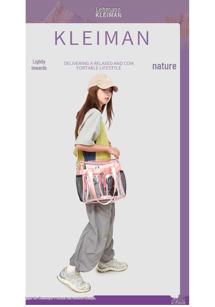 Large Capacity PVC Travel Bag - Wet/Dry Separation, Waterproof, Handheld & Crossbody Gym Bag