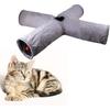 Cat Tunnel Tube for S, Cat Toys Collapsible, Kitty Tunnel Toy for Puppy, Kitten, Rabbit, Gray