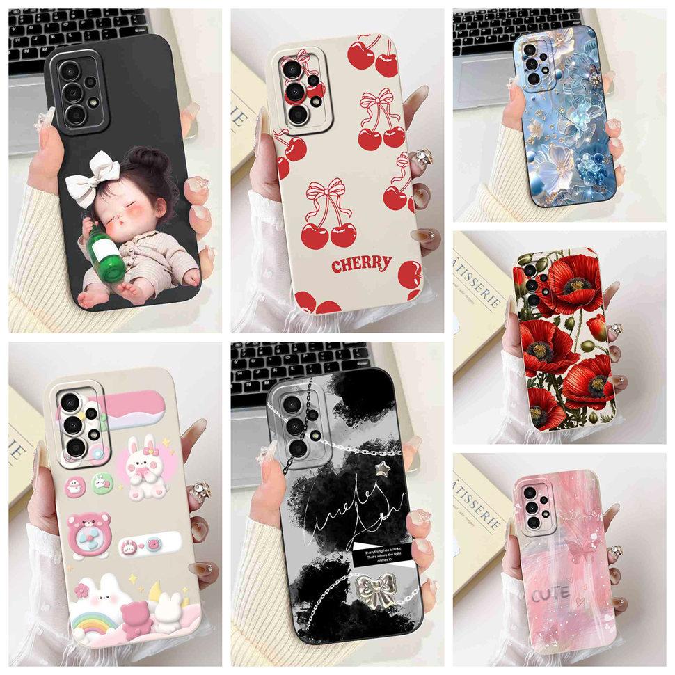 For Samsung Galaxy A52 6.5" Case Fashion Painted Cute Prints Soft Silicone Cover For Samsung A52 SM-A525F SM-A525M Phone Casing