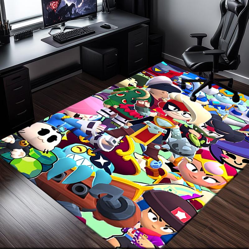 1PC Brawl Game  Rug for Livingroom,Bedroom, Palyroom, Chair Rug, Area Rug, Game Carpet, Large Size Rug Fan Christmas Gift