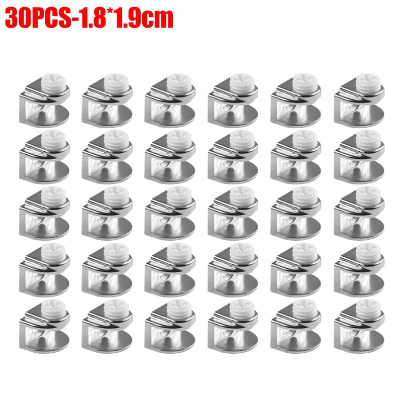Zinc Alloy Glass Shelf Brackets Adjustable Glass Shelves Clamp Pegs Mirror Mount Support Clips for Cabinets Furniture Brackets