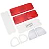 Tail Light Reverse Lenses with Gaskets 110215 Red Housing Rear Light Mirror Lenses Kit Replacement