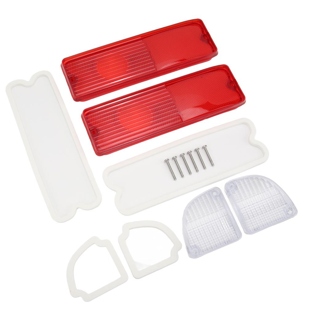 Tail Light Reverse Lenses with Gaskets 110215 Red Housing Rear Light Mirror Lenses Kit Replacement