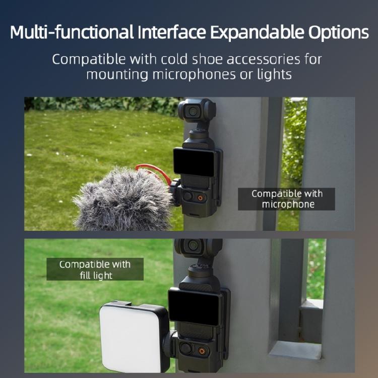 Protective Frame Magnetic Mount for Pocket 3 with Angle Adjustability and Camera Bracket