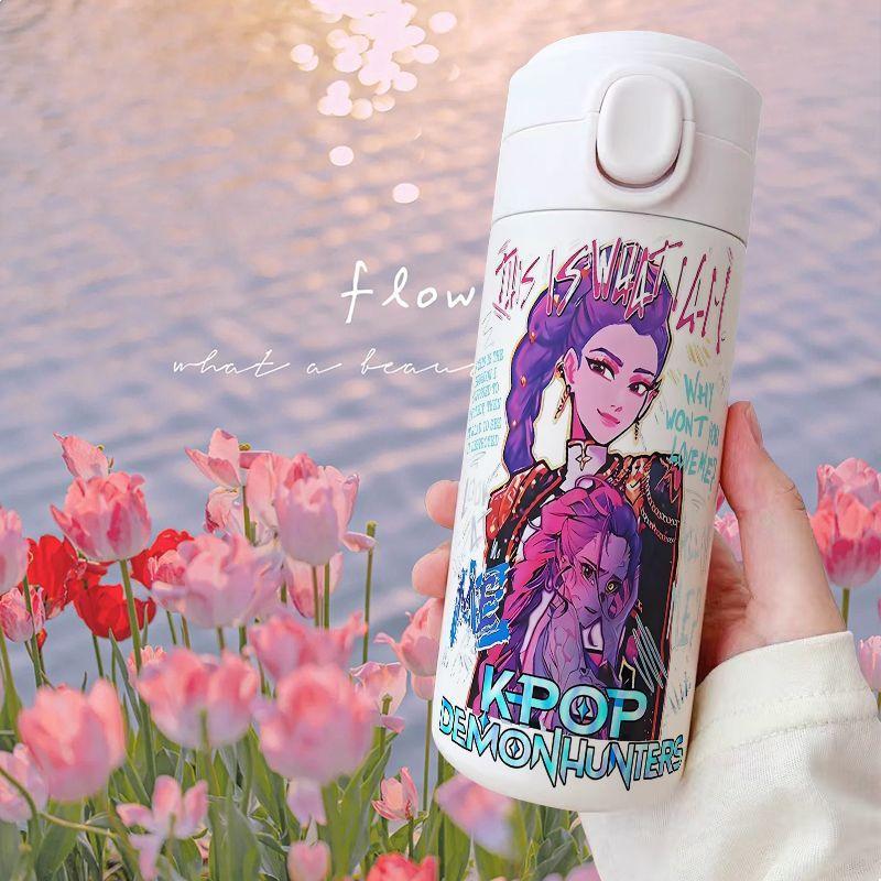 Kpop Witch Hunt Team Insulated Cup, Stainless Steel Large-capacity Water Cup, Children's Lightweight and Portable, High Appearance Level Water Cup
