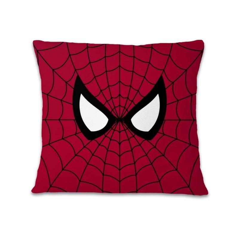Cartoon Spiderman Hulk Iron Man Kissenbezug Wohnzimmer Sofa Kissenbezug Zimmer Bett Kissenbezug Studio Schlafzimmer Heimdekoration 16x16Inch black