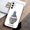 Funny P-Pigeon Mischief   Phone Case For Samsung Galaxy A73,A72,A71,A70,A53,A52,A51,Others Soft Black Cover