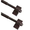 WL.Rocaille Magnetic Curtain Rods for Metal Doors Top and Bottom Multi-Use Adjustable Appliances for Iron and Steel Place, Petite Ball Ends, 9 to 16