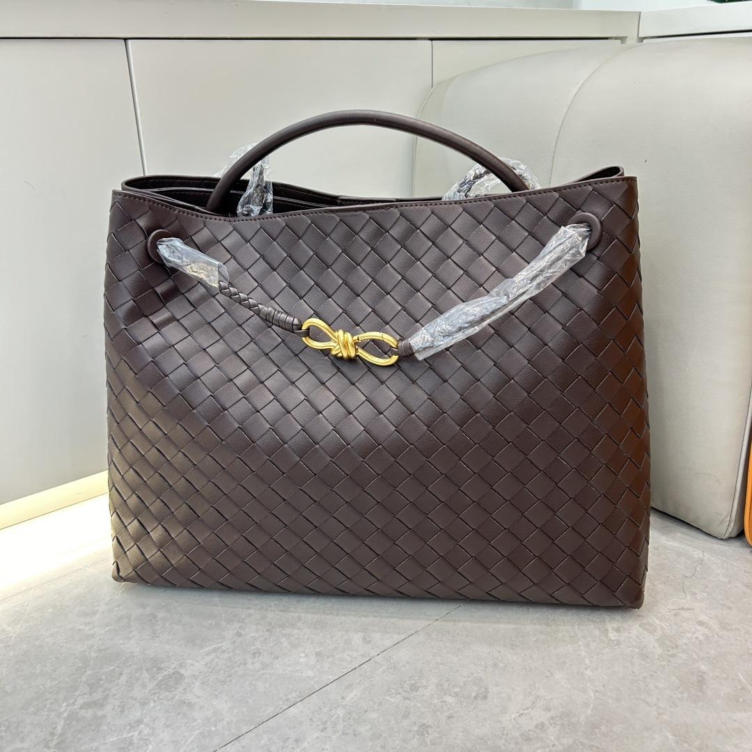 

Нишевый дизайн, плетеная вручную сумка из коровьей кожи, женская новая сумка большой вместимости, ручная, на плечо, ретро 42*18*35cm