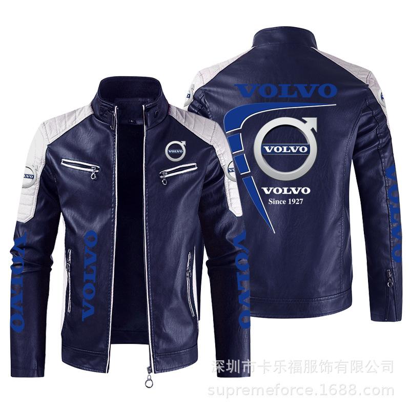 Hot men's clothing European size vauxha motorcycle leather jacket racing suit men's PU leather jacket jacket