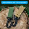4 Stück taktische Karabinerhaken zum Aufhängen am Gürtel, Nylon-Gurtband, Schnalle, Gürtelclip, Schlüsselschnalle für Outdoor-Taschen, Rucksäcke