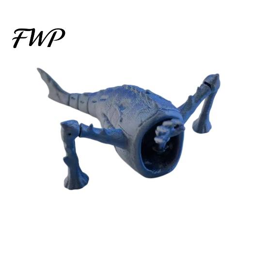 Handcrafted Sea Monsters Statue 3D Printed Monsters, Articulated Fidget Toy, Eater Deep Creature Ornament Collectible, Stress Relief Desk Toy & Unique