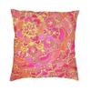 Hot Pink And Gold Baroque Floral Pattern Cushion Cover Sofa Home Decor Square Throw Pillow Case 45x45cm