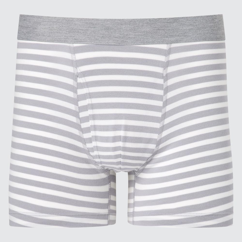 

Хлопковые трусы-боксеры в полоску UNIQLO A