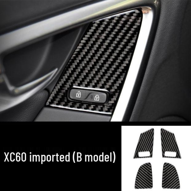 Interiérové obložení z uhlíkových vláken pro Volvo S60L/V60: Nálepky řadicí páky, stahování oken a výdechu vzduchu