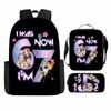 Cartoon Brainrot-Themed Backpack Crossbody Bag Pencil Case School Kids Ages 10-12