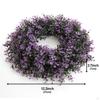 Artificial Garland Floral Hoop Green Leaves Wreath Simulation Wreaths for Home Decor