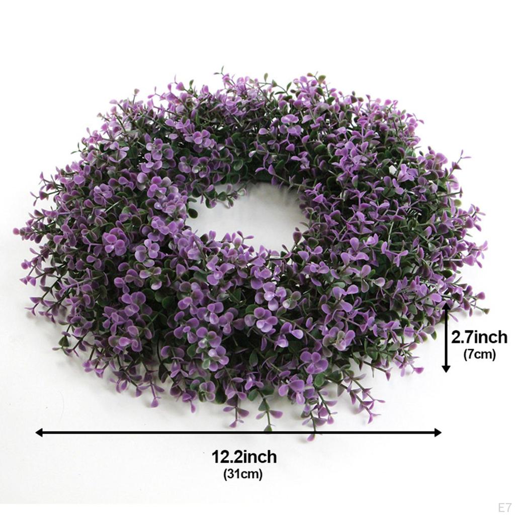 Artificial Garland Floral Hoop Green Leaves Wreath Simulation Wreaths for Home Decor