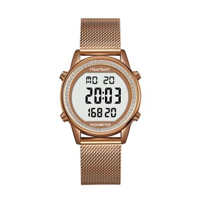 Pedometer Watch for Sports Watch with Calorie Steps Fitness Tracker for Large Digital Display Waterproof Watch Women, Counter, Walking,