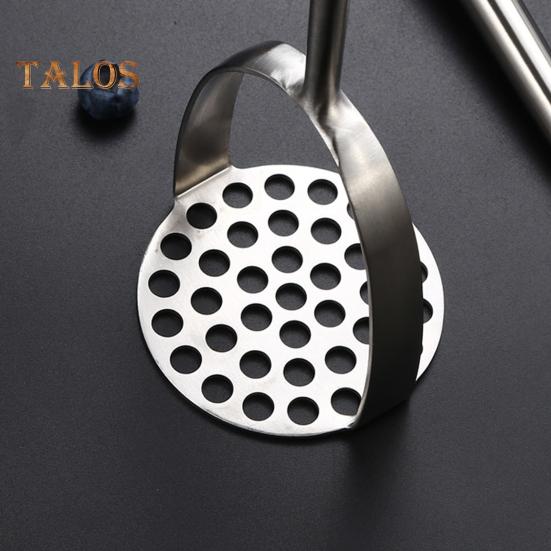 Stainless Steel Mud Press Masher for Avocado Potatoes Beans Easy To Use Clean Food Masher Ergonomic Design Versatile Kitchen Tool