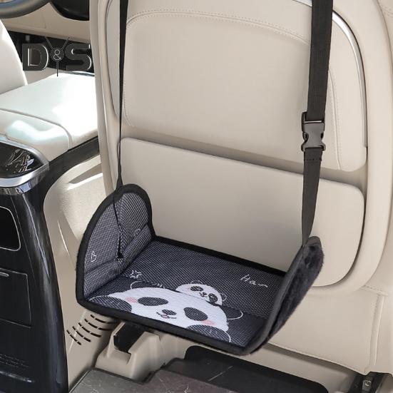 Flugzeug-Fußhängematte, Cartoon-Muster, ergonomisches Design, verstellbar, einfache Installation, Fußstütze, Hängematte, Reiseutensilien