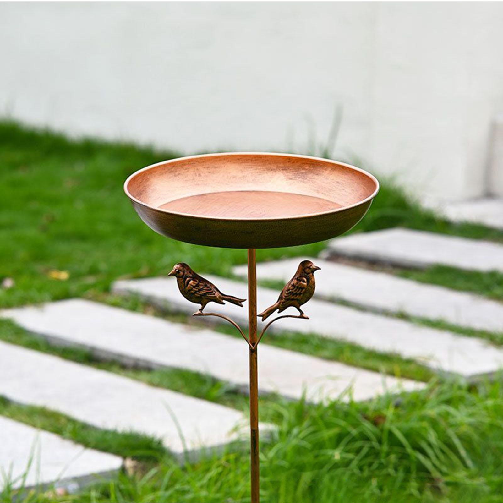 

Standing Bird Bath Standing Birdfeeders for Yard Decor Metal Bird Bath Feeder Rustproof 32.28-Inch Tall for Garden Patio Yard China Mainland