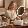 High Quality Bow-knot Floral Patterns Makeup Bag Large Capacity Storage Bag Toiletry Bag Women Girls
