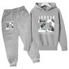 2026 Kids New Autumn Winter Casual Long Sleeve Pullover 2pcs Hoodie+Pants Tracksuit 3-12Yrs Girl Boy Basketball Coat Clothes Set